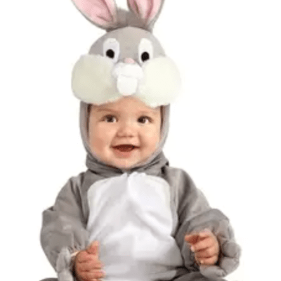 תחפושת לתינוקות בנים ובנות של באגס באני לתינוקות עד גיל&nbsp;שנתיים