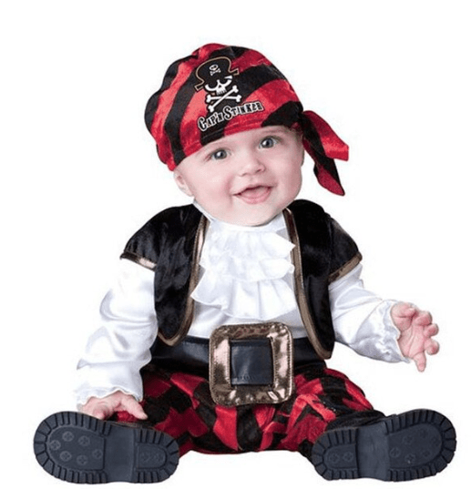 תחפושת פיראט אדום לתינוקות