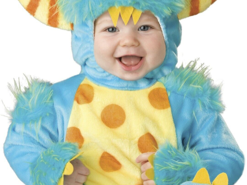 תחפושת מקורית לתינוקות של מפלצת&nbsp;כחולה