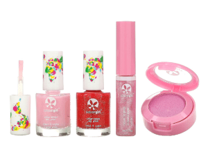 ערכת איפור טבעית לילדות SuncoatGirl - שפתון, סומק, לקים וצללית מרכיבים בטוחים