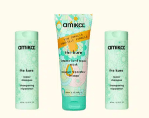 קיט שגרה משקמת לדרך אמיקה - שמפו, מרכך ומסכה לשיער פגום