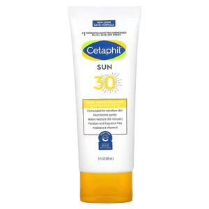 קרם הגנה מינרלי של Cetaphil SPF 30 לעור רגיש